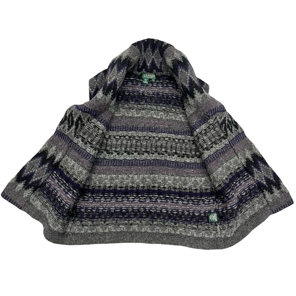 Lauren Ralph Lauren Women’s Lambswool Sweater Vest Shawl Collar Southwes… - Picture 6 of 15